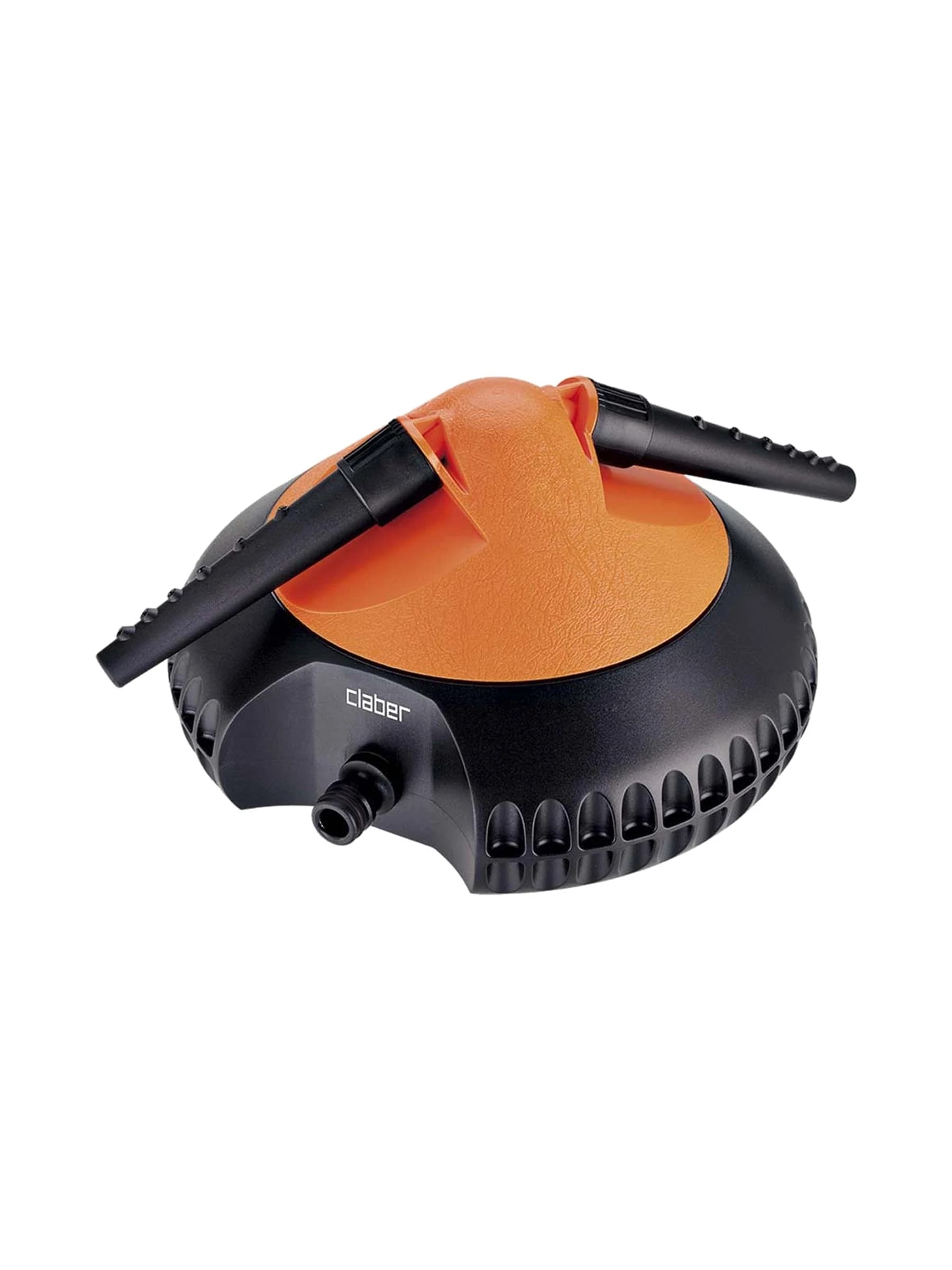 ממטרה מסתובבת Claber Idrospray 2000 בשחור וכתום עם זרועות מתכווננות, לכיסוי עד 15 מטר - משתלות הדר נוי