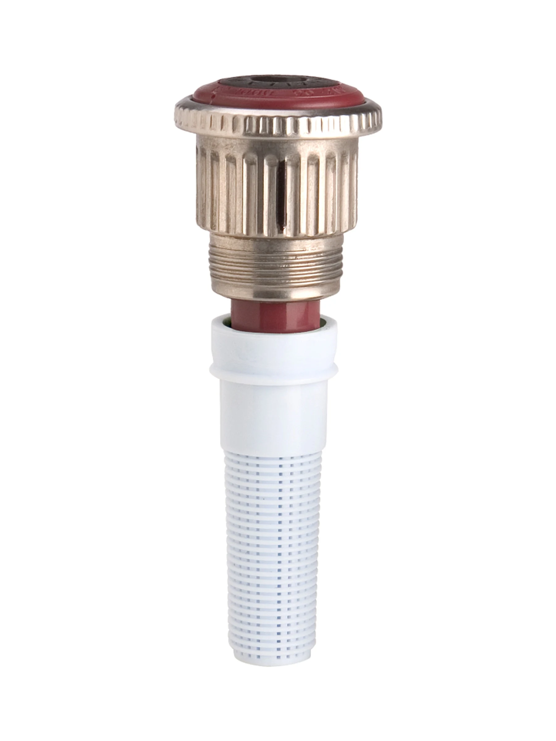 פיית MP Rotator MP1000 של Hunter עם ראש בגוון בורדו ומסנן לבן, על רקע לבן - משתלות הדר נוי