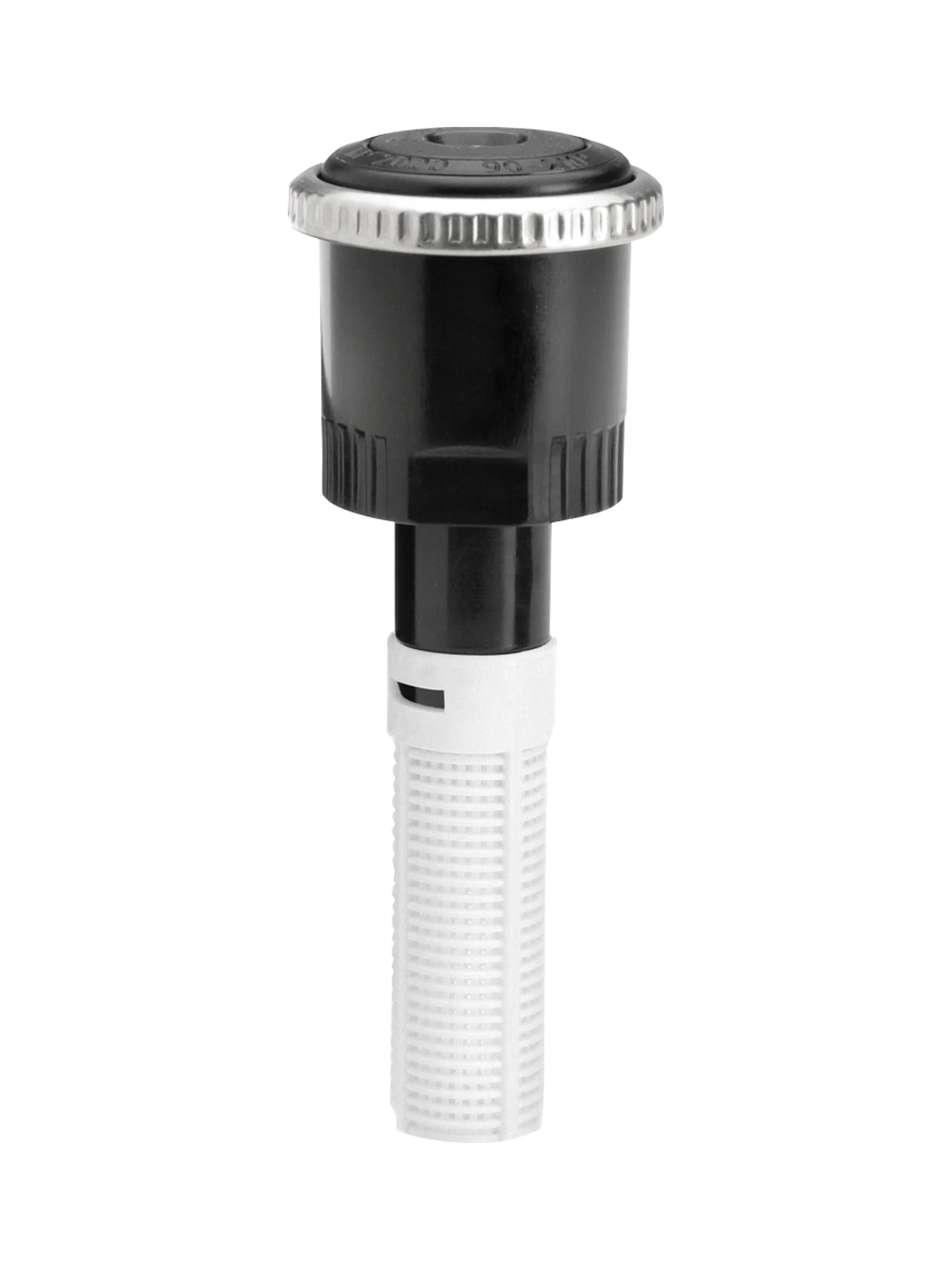 פיית MP Rotator MP2000 של Hunter עם ראש שחור ומסנן לבן, על רקע לבן - משתלות הדר נוי