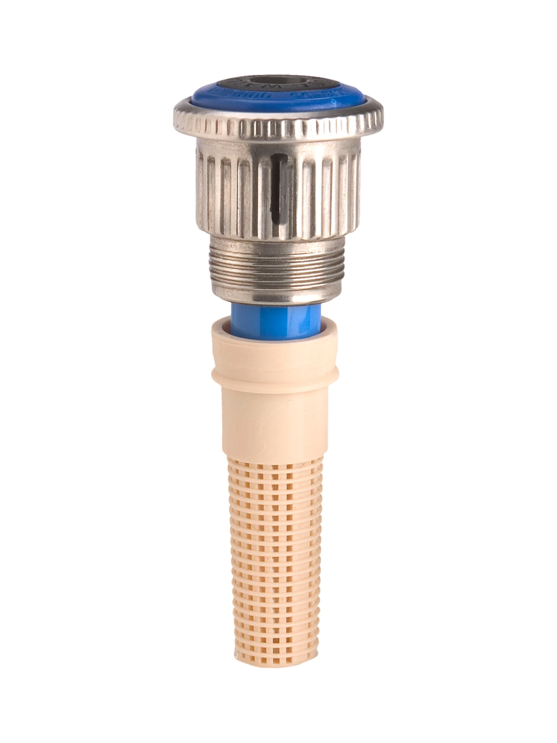 פיית MP Rotator MP3000 של Hunter עם ראש כחול ומסנן בז׳, על רקע לבן - משתלות הדר נוי