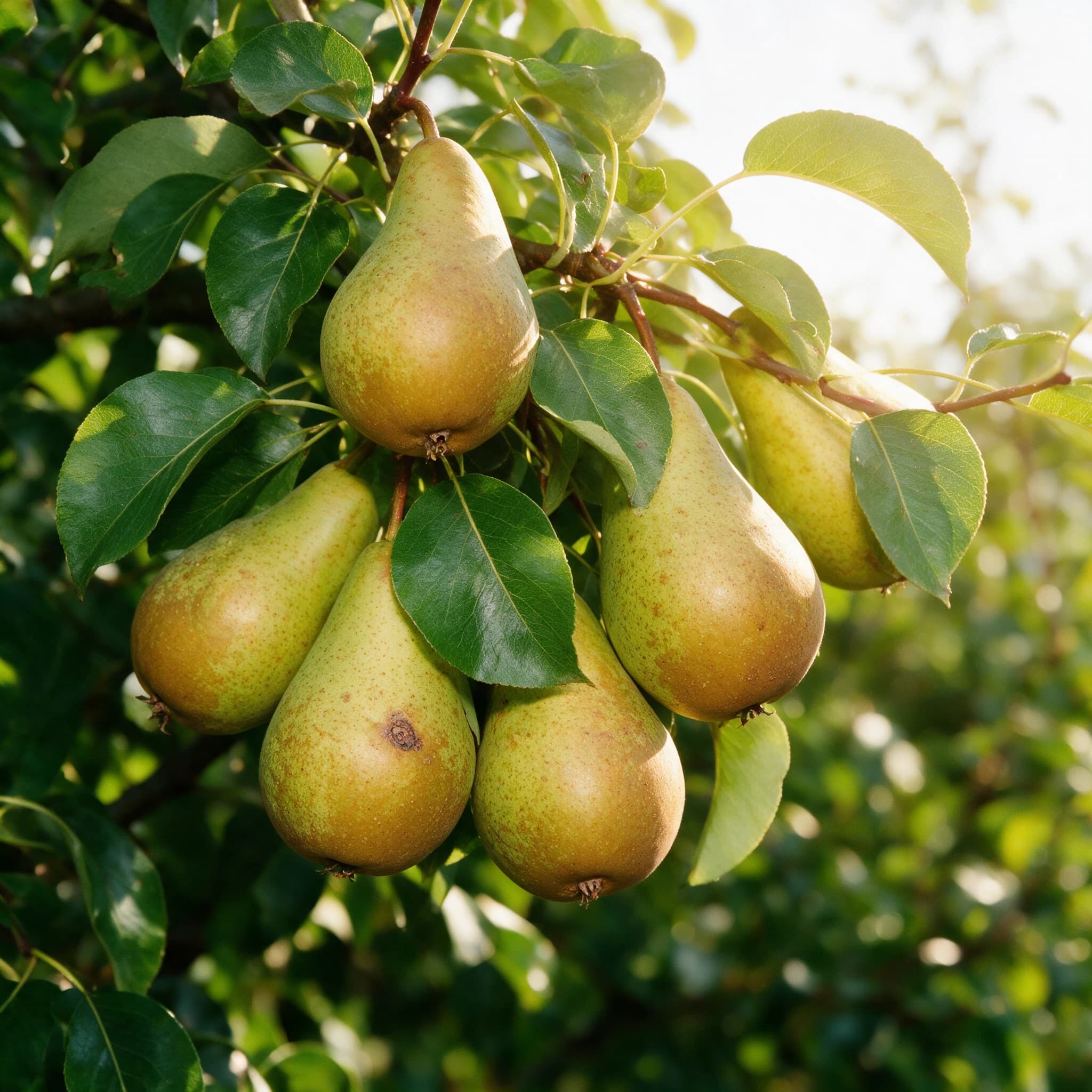אגס ספדונה (pyrus communis spadona) — תקריב פרי, משתלת הדר נוי