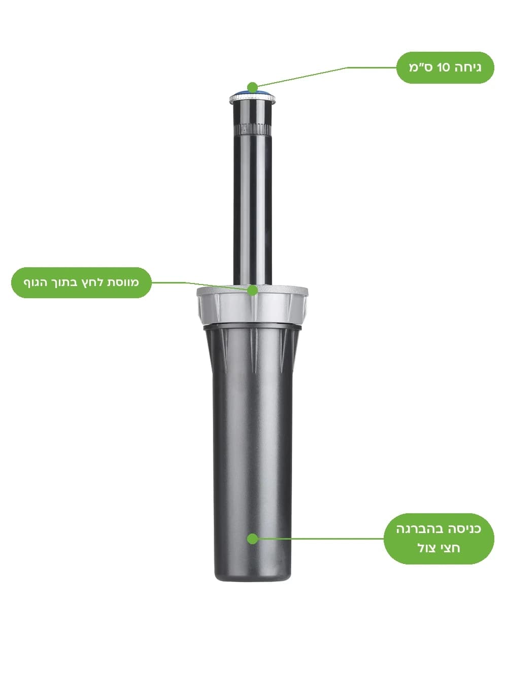 גוף מתז גיחה Hunter Pro-Spray מווסת לחץ PRS40
