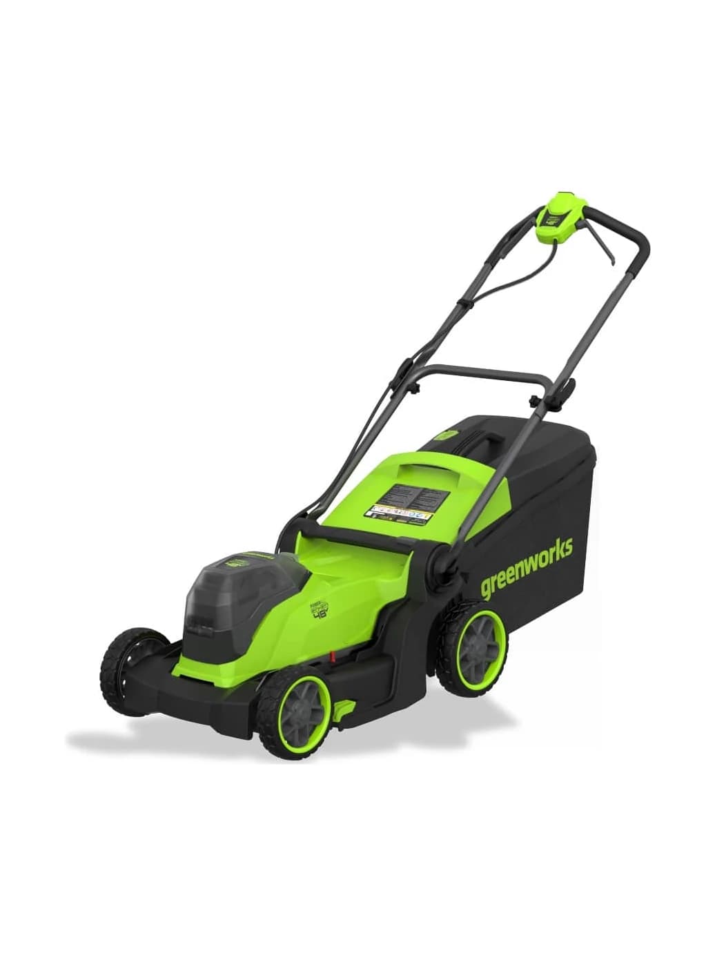 מכסחת דשא נטענת 41 ס"מ עם 2 סוללות 4 אמפר ומטען - Greenworks 48V