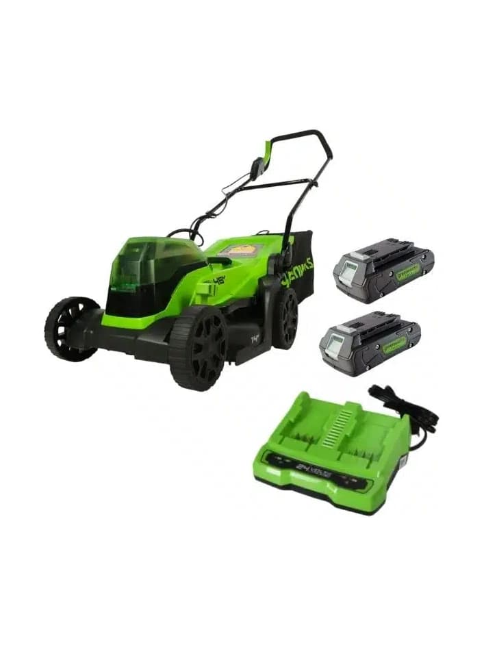 מכסחת דשא 36 ס"מ 48V (2X24V) עם 2 סוללות 2Ah +מטען Dual Port 2 Ah