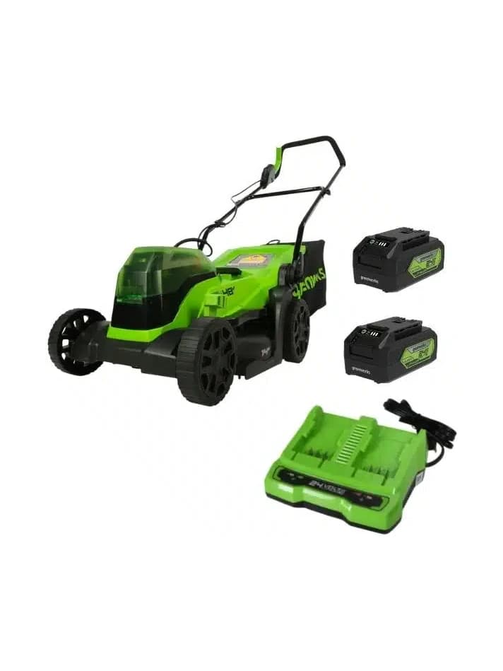 מכסחת דשא 36 ס"מ 48V (2X24V) עם 2 סוללות 5Ah ומטען Dual Port 4A