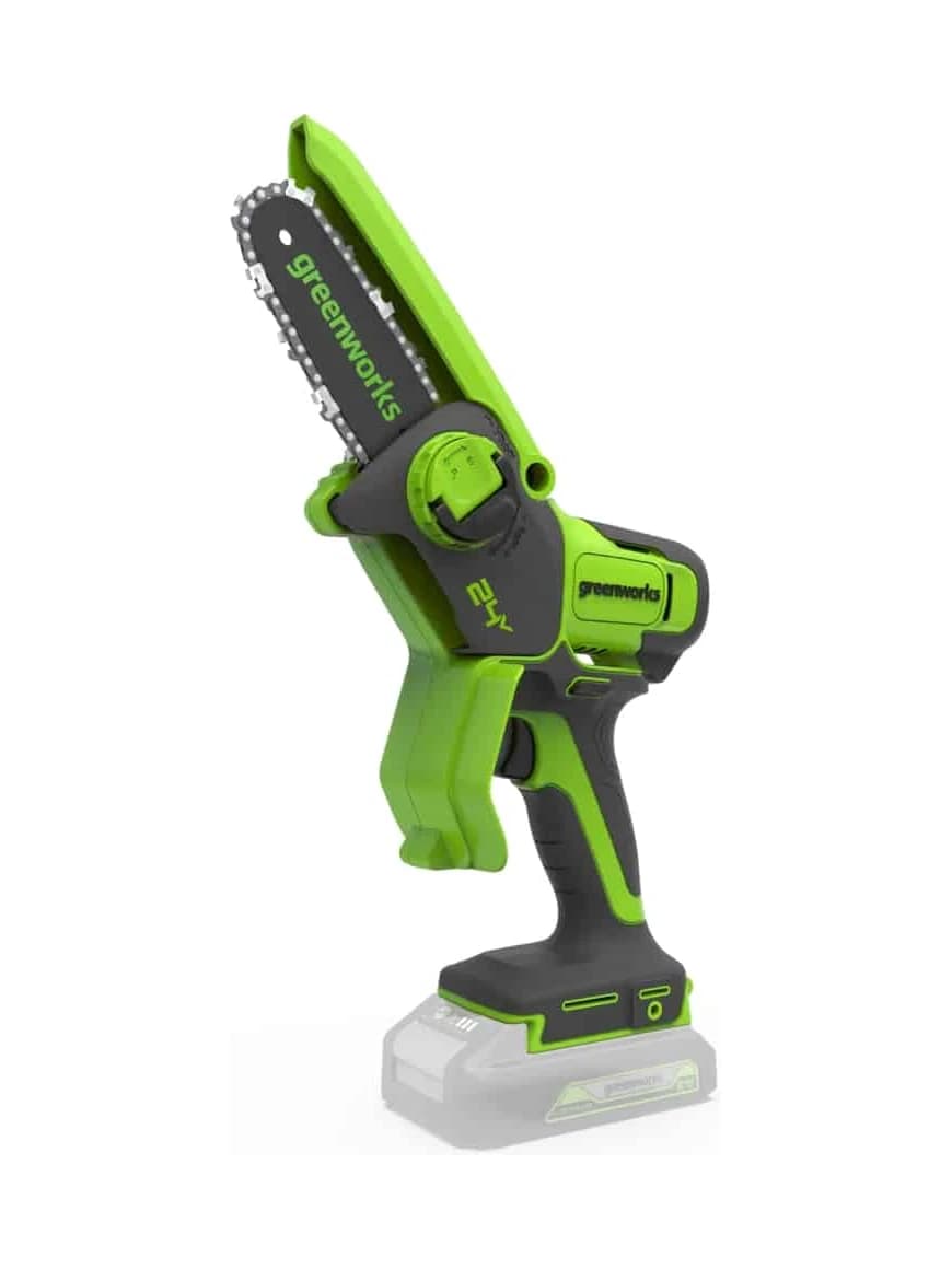 מסור שרשרת מיני נטען (גוף בלבד) - Greenworks G24MCS10 24V