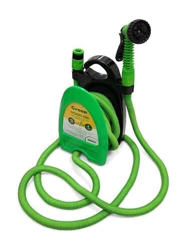 צינור מתארך ירוק GREEN עם אקדח על מעמד