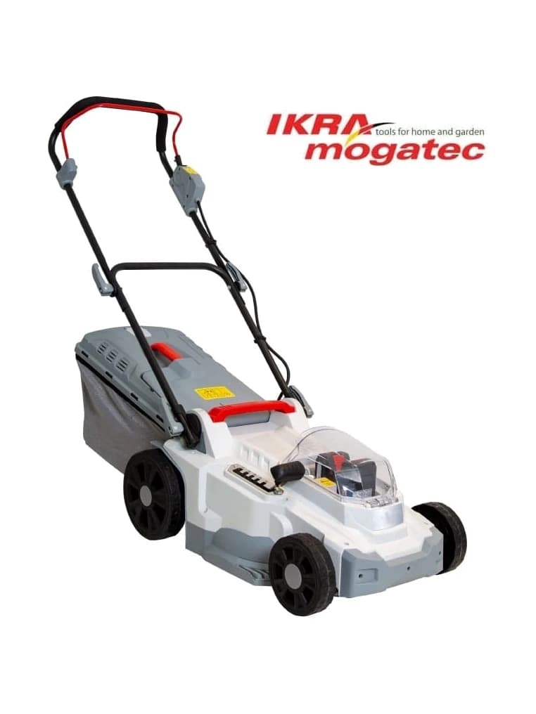 מכסחת דשא נטענת IKRA ICM 2/2037 לבנה ואפורה