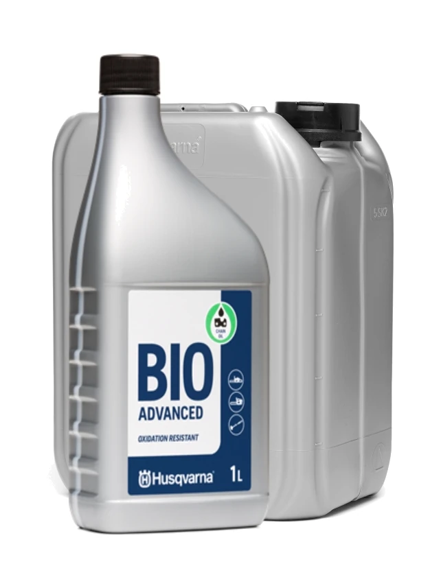 בקבוק וג׳ריקן 5 ליטר שמן שרשרת צמחי HUSQVARNA