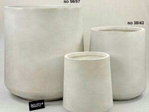 כדים דגם Fiberglass גבוה עגלגל - 30X32 ס"מ